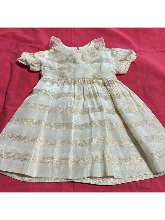 Other - SYLVIA WHYTE for Neiman-Marcus 2T special occasion dress. Ivory, gold and silver